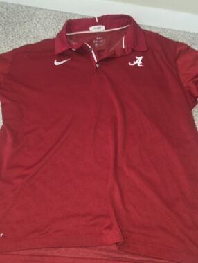 Nike Men’s Crimson Alabama Polo Shirt Xl